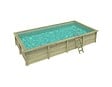 ALTANKA - Piscine hors sol en bois AQUA 8.5 x 4.35 - H.1.45 m, sable, fixations à sceller - BAS7309OSPI3 - vignette