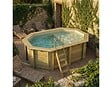 ALTANKA - Piscine hors sol en bois NEMO 4.3 x 3 - H.1.31 m avec plage, sable, fixations à visser - BAS7303OSPL3+PLA303 - vignette