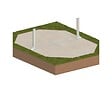 ALTANKA - Piscine hors sol en bois NEMO 5.79 x 3.49 - H.1.45 m, bleu pâle, cadre en métal - sans dalle - BAS7304OSPU - vignette