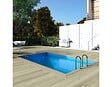 ALTANKA - Piscine hors sol en bois AQUA 4.65 x 2.85 - H.1.24 m, bleu pâle, fixations à sceller - BAS7306OSPI - vignette
