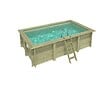 ALTANKA - Piscine hors sol en bois AQUA 4.65 x 2.85 - H.1.24 m, sable, fixations à visser - BAS7306OSPL3 - vignette