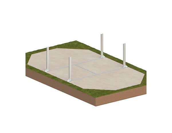 ALTANKA - Piscine hors sol en bois NEMO 7.3 x 3.97 - H.1.45 m, bleu pâle, cadre en métal - sans dalle - BAS7305OSPU - large