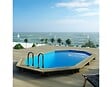 ALTANKA - Piscine hors sol en bois NEMO 4.3 x 3 - H.1.31 m, bleu pâle, fixations à sceller - BAS7303OSPI - vignette