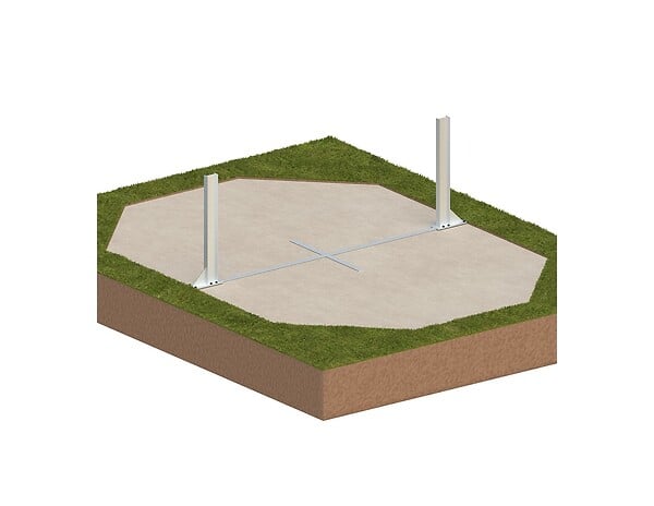 ALTANKA - Piscine hors sol en bois NEMO 4.3 x 3 - H.1.31 m avec plage, gris clair, cadre en métal - sans dalle - BAS7303OSPU2+PLA303 - large