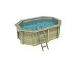 ALTANKA - Piscine hors sol en bois NEMO 4.3 x 3 - H.1.31 m, gris clair, cadre en métal - sans dalle - BAS7303OSPU2 - vignette