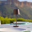 LUMISKY - Lampe de table sans fil MINI KELLY Rouille H22cm - vignette
