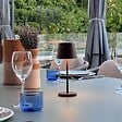 LUMISKY - Lampe de table sans fil MINI KELLY Rouille H22cm - vignette
