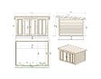 ALTANKA - Abri de jardin en bois Kira 4,04x3,09m - 12m2 - Ep. 34mm - 000008 - vignette