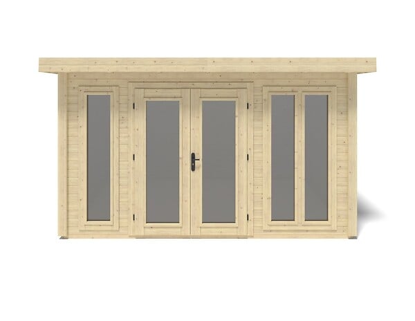 ALTANKA - Abri de jardin en bois Kira 4,04x3,09m - 12m2 - Ep. 34mm - 000008 - large