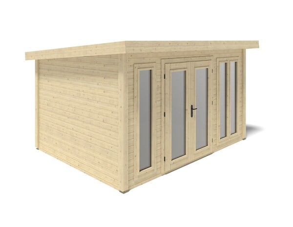 ALTANKA - Abri de jardin en bois Kira 4,04x3,09m - 12m2 - Ep. 34mm - 000008 - large