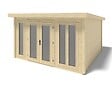 ALTANKA - Abri de jardin en bois Kira 4,04x4,09m - 12m2 - Ep. 34mm - 000009 - vignette