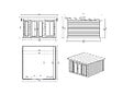 ALTANKA - Abri de jardin en bois Kira 4,04x4,09m - 12m2 - Ep. 34mm - 000009 - vignette