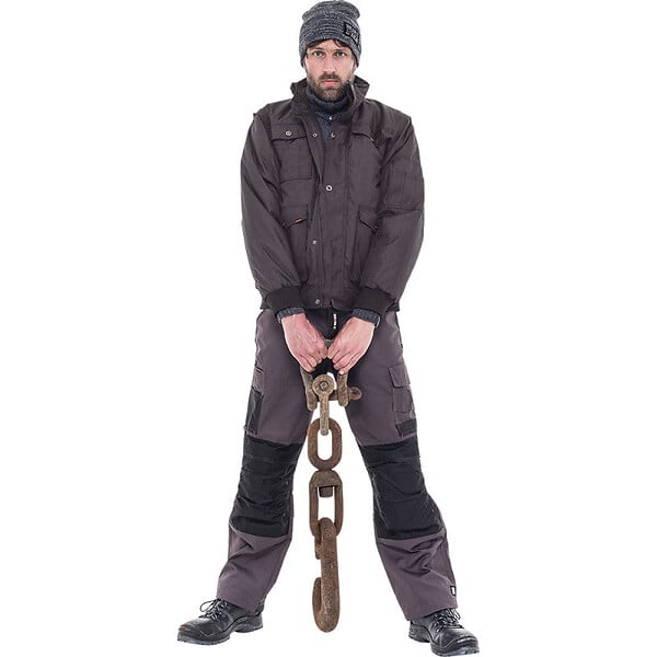 HEROCK - Pantalon de travail multipoches HEROCK Mars gris/noir - large