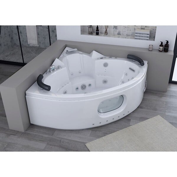 DISTRIBAIN - Baignoire balnéo Corleone 48 jets Whirlpool - large