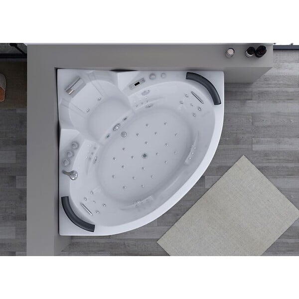 DISTRIBAIN - Baignoire balnéo Corleone 48 jets Whirlpool - large