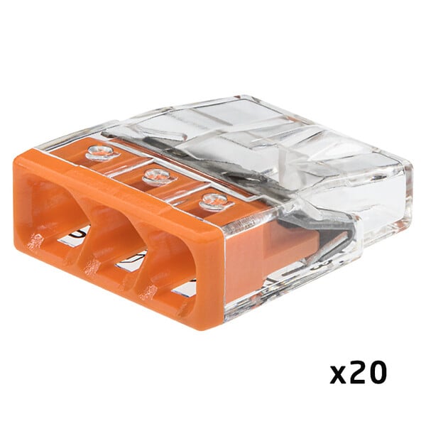 WAGO - WAGO Pot de 30 bornes de connexion automatique S2273 2,3 et 5 entrées - large