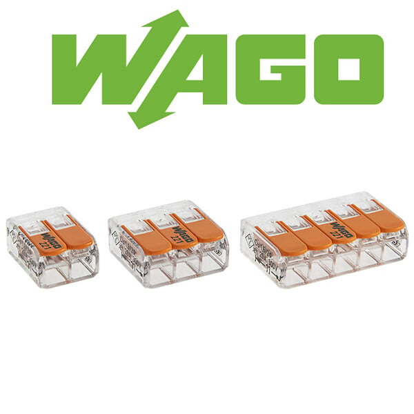 WAGO - WAGO Sachet de 20 bornes 2, 3 et 5 Entrées S221 pour connexion automatique, panaché, haute qualité - large