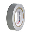 HELLERMANNTYTON - HellermannTyton Lot de 10 rubans isolant 10m x 15mm gris, idéal pour travaux électriques et réparation - vignette