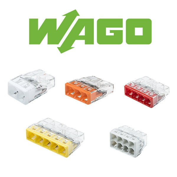 WAGO - Pot de 100 bornes de connexion automatique S2273 2,3,4,5 et 8 entrées - large