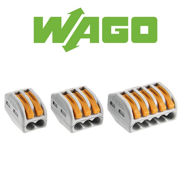 WAGO - Panaché de 30 Bornes de connexion automatique 2, 3 et 5 entrées Blibox S222 WAGO - large