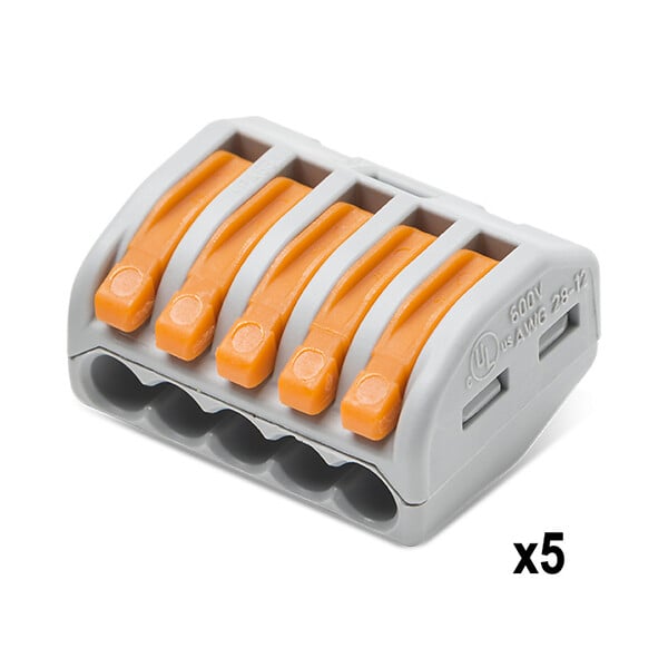WAGO - Panaché de 30 Bornes de connexion automatique 2, 3 et 5 entrées Blibox S222 WAGO - large