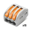 WAGO - Panaché de 30 Bornes de connexion automatique 2, 3 et 5 entrées Blibox S222 WAGO - vignette