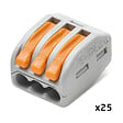 WAGO - WAGO Pot de 50 bornes de connexion automatique S222 2,3 et 5 entrées (15x2E+25x3E+10x5E) (KNX) - vignette