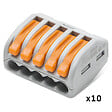 WAGO - WAGO Pot de 50 bornes de connexion automatique S222 2,3 et 5 entrées (15x2E+25x3E+10x5E) (KNX) - vignette