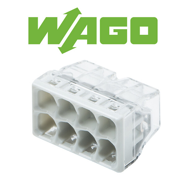 WAGO - WAGO Pot de 50 mini bornes 8 fils S2273 - large