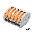 WAGO - Bornes de connexion automatique S222  5 entrées par 40 - vignette