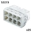 WAGO - Flacon de 25 mini bornes de connexion automatique 8 entrées S2273 - vignette