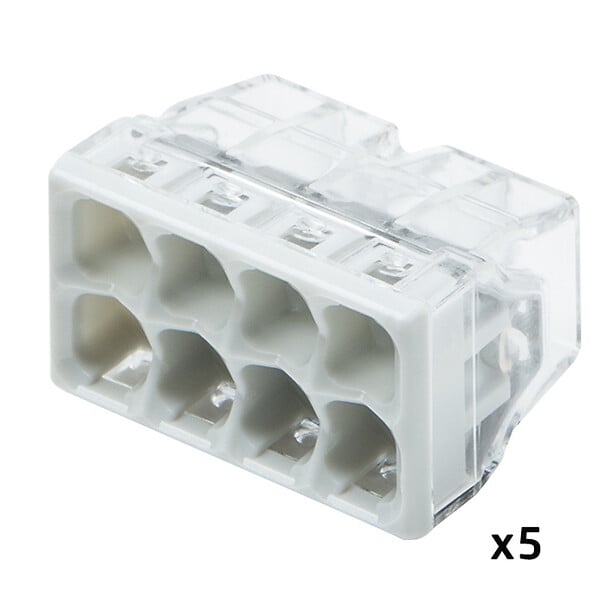 WAGO - WAGO Pot de 50 bornes de connexion automatique S2273 2,3,5 et 8 entrées - large