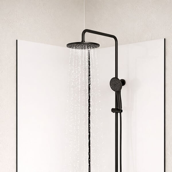 AURLANE - Pack 2 Panneaux Muraux en Aluminium Blanc 80x210cm + Profilés Noir - WALL'IT - large