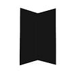 AURLANE - Pack 2 Panneaux Muraux en Aluminium Noir 90x210 cm + Profilés Noir - WALL'IT - vignette