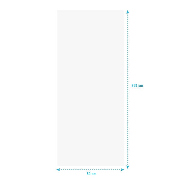 AURLANE - Panneau mural aluminium Blanc 80 x 250 cm - WALL'IT - large