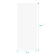 AURLANE - Panneau mural aluminium Blanc 80 x 250 cm - WALL'IT - vignette