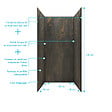 AURLANE - Pack 3 Panneaux Muraux Pierre Venus 90x210cm et Profilés Noirs - STONE'IT - vignette