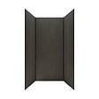 AURLANE - Pack 3 Panneaux Muraux Pierre Ardoise 90x210cm et Profilés Noirs - STONE'IT - vignette