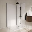 AURLANE - Pack 2 Panneaux Muraux en Aluminium Blanc 120x210cm + Profilés Noir - WALL'IT - vignette