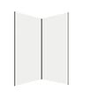 AURLANE - Pack 2 Panneaux Muraux en Aluminium Blanc 120x210cm + Profilés Noir - WALL'IT - vignette
