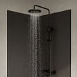AURLANE - Pack 2 Panneaux Muraux en Aluminium Gris 90+120x210 cm + Profilés Noir - WALL'IT - vignette