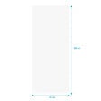 AURLANE - Panneau mural aluminium Blanc 100 x 250 cm - WALL'IT - vignette