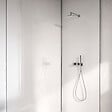 AURLANE - Lot 2 panneaux muraux aluminium Blanc 80 et 120 x 250 cm avec profilés chrome - WALL'IT - vignette