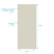 AURLANE - Panneau mural aluminium Ivoire 80 x 210 cm - WALL'IT - vignette