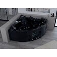 DISTRIBAIN - Baignoire balnéo Noire Corleone 48 jets Whirlpool - vignette