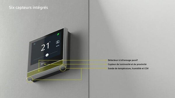 SIEMENS - SIEMENS Thermostat Ambiance Intelligent Connecté - radiateurs/chaudières individuelles - large
