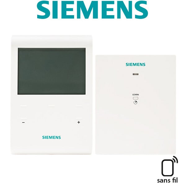 SIEMENS - SIEMENS Pack programmateur fil pilote 4 ordres 3 zones + récepteur RDE100.1FPRFS - large