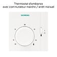 SIEMENS - Thermostat d'ambiance filaire RAA31 - RAA31- réf : RAA31 - SIEMENS - vignette