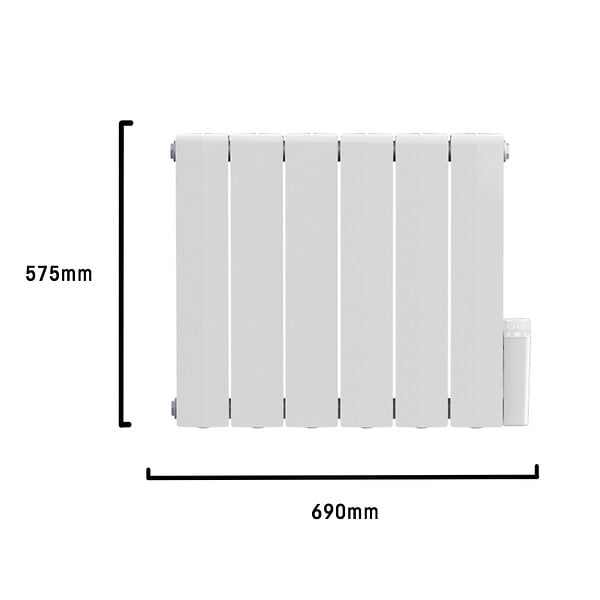 HEATZY - Radiateur fluide Heatzy Shine connecté Wifi 1500W - Contrôle intelligent pour confort optimal et économies d'énergie - large