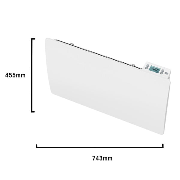 BATILEC - BATILEC Radiateur chaleur douce céramique série Mikki 1500W, chauffage performant et économique - large
